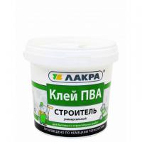 Клей ПВА Лакра универсальный Строитель 0,9кг Л-С